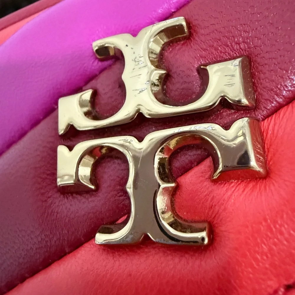 Tory Burch Vibrant Pink and Red Crossbody Bag
